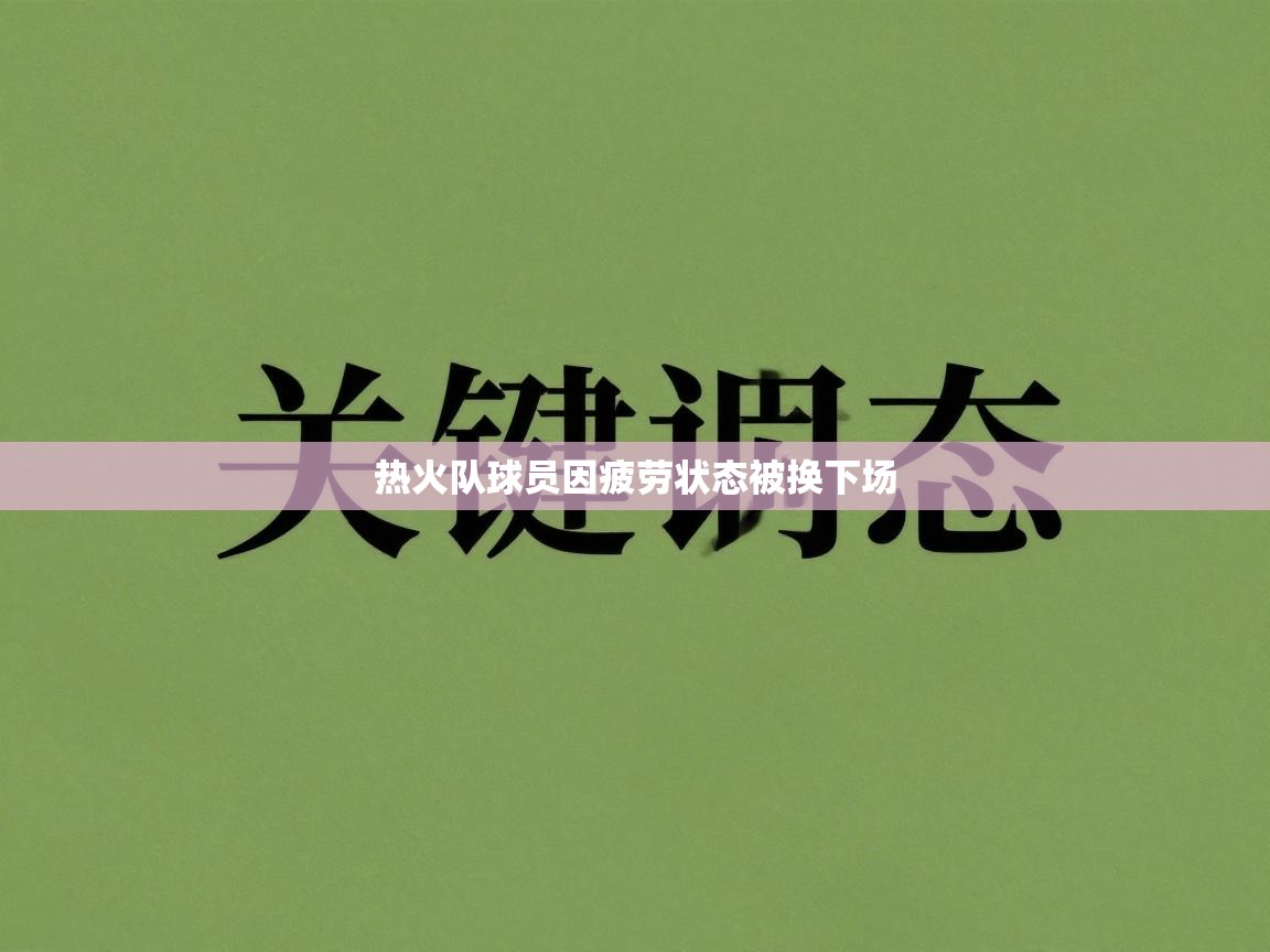 热火队球员因疲劳状态被换下场  第1张